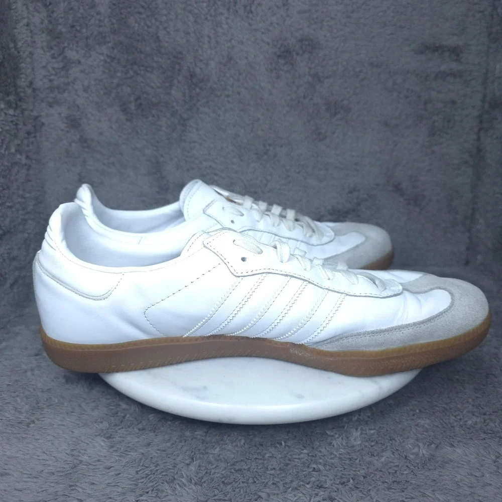 Real Madrid Shoes Mens 48 White Soccer Adidas Samba Leather Indoor Gum Sole